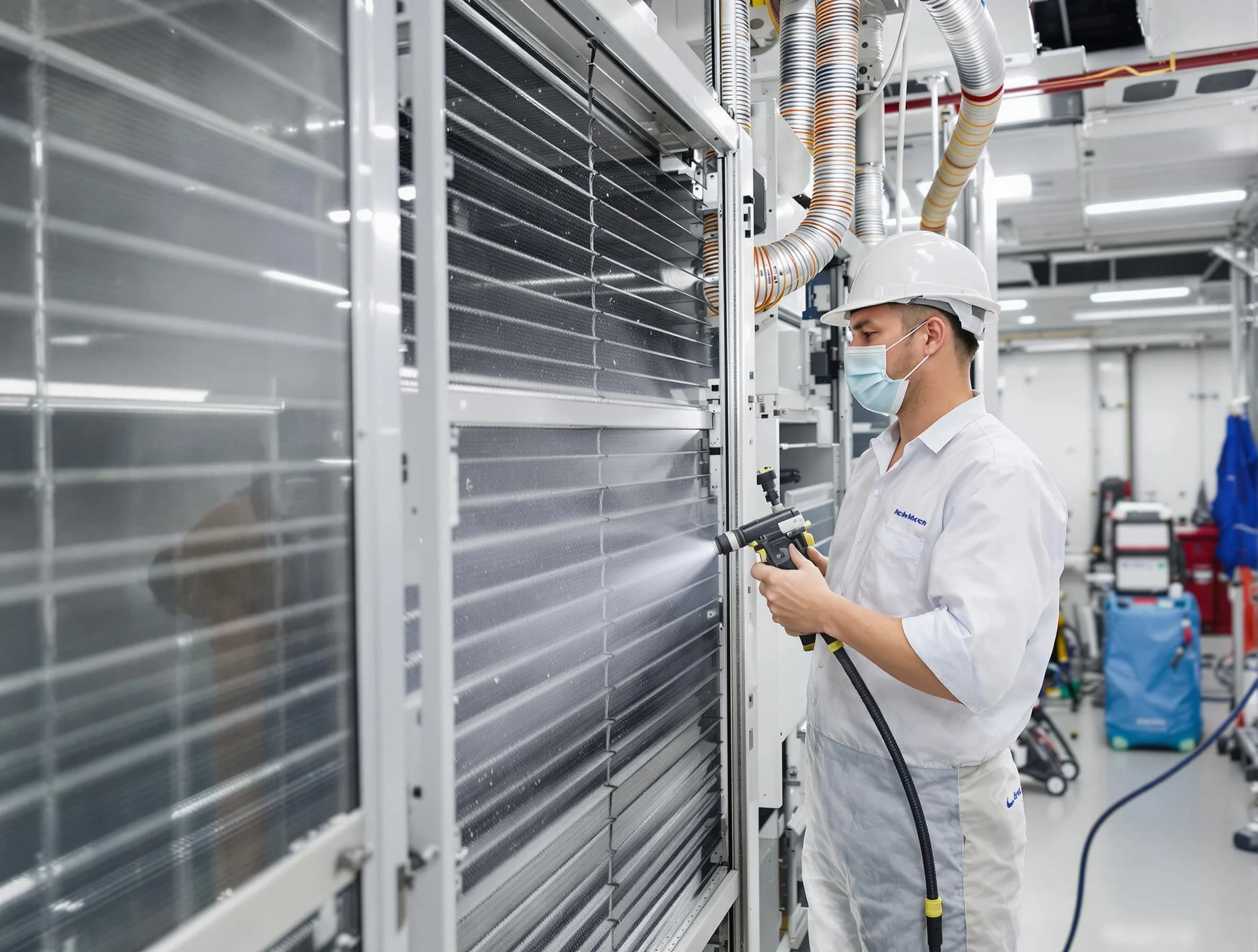 Professional AC coil cleaning by North Valley Air Duct Cleaning in North Valley