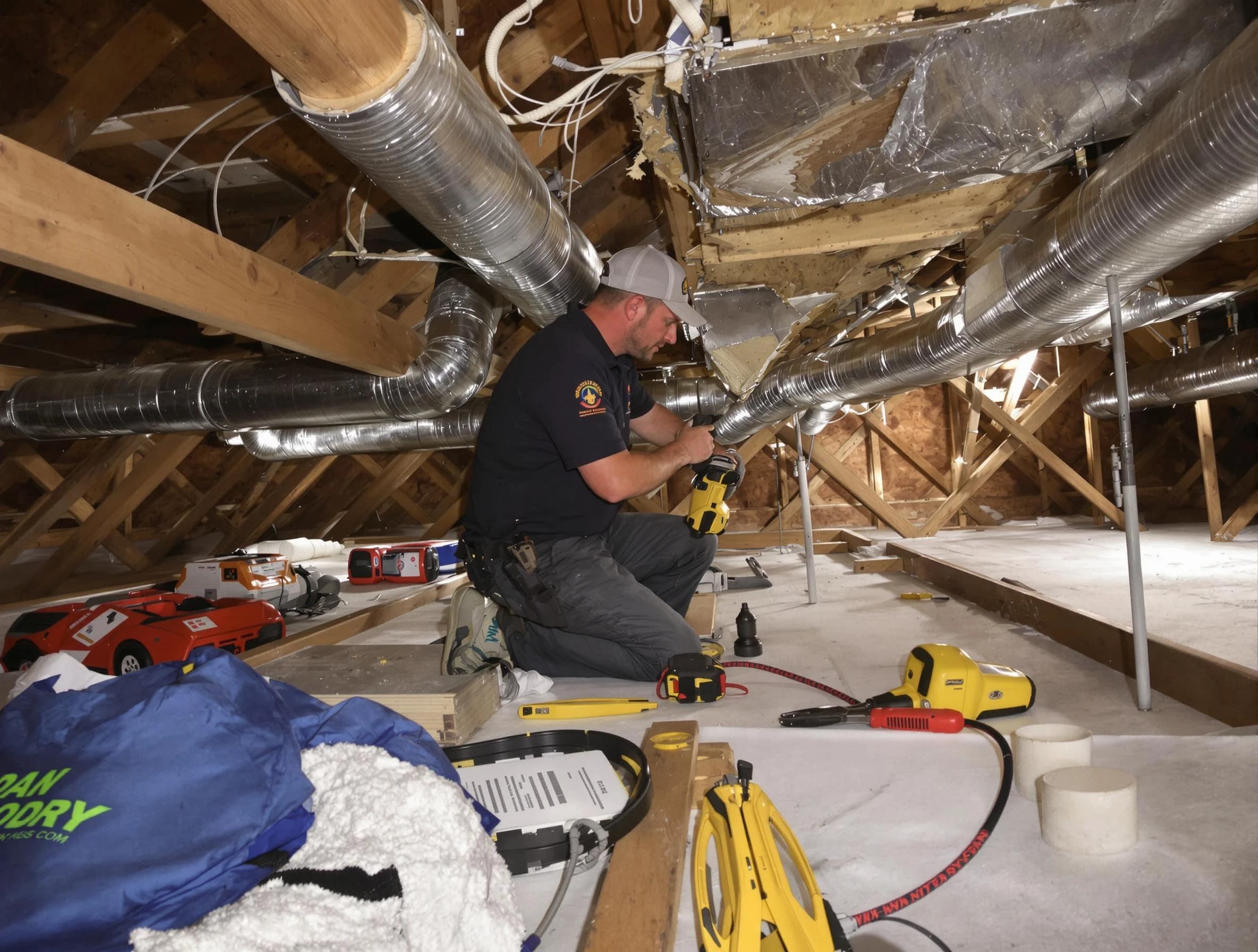 Professional air duct repair by North Valley Air Duct Cleaning in North Valley