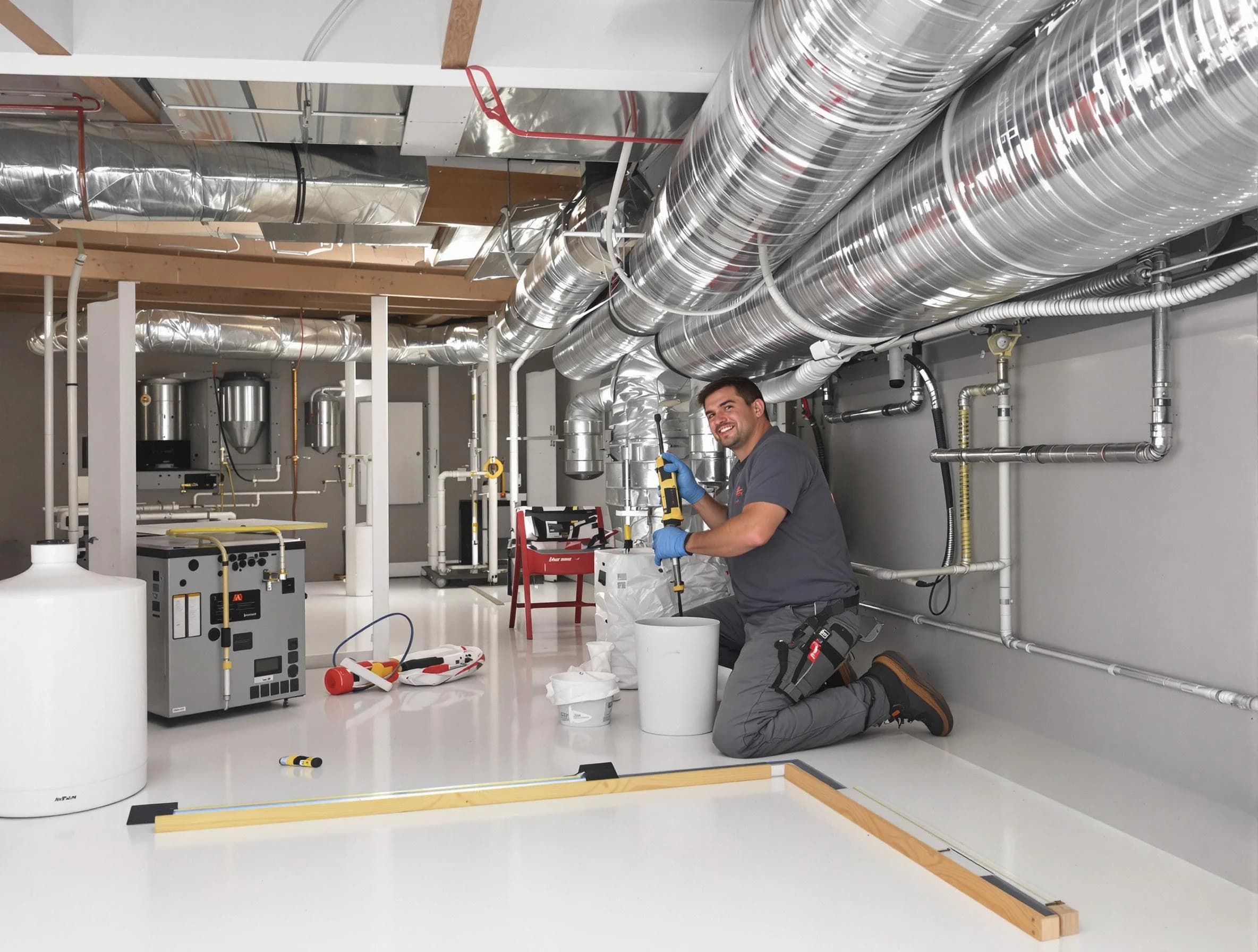 Professional duct sealing service by North Valley Air Duct Cleaning in North Valley