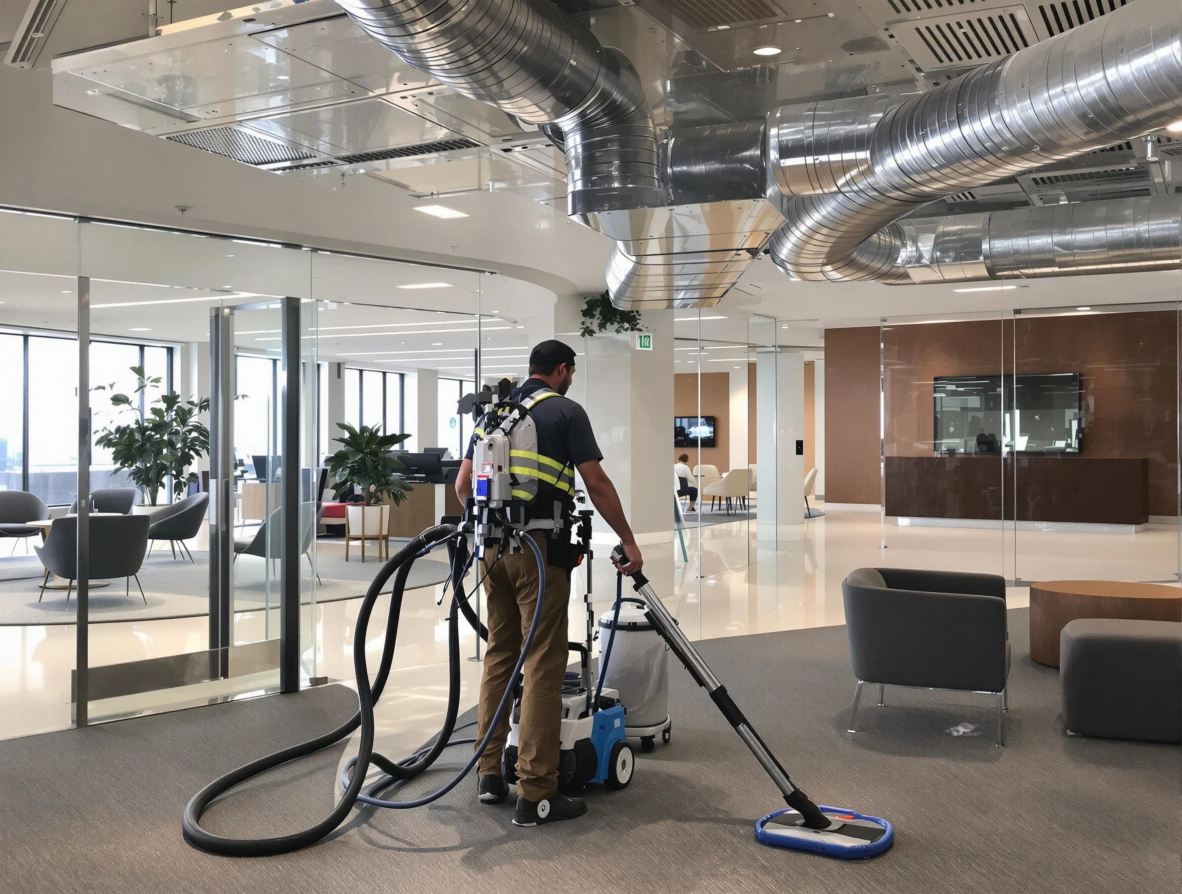 Commercial duct cleaning service by North Valley Air Duct Cleaning in North Valley