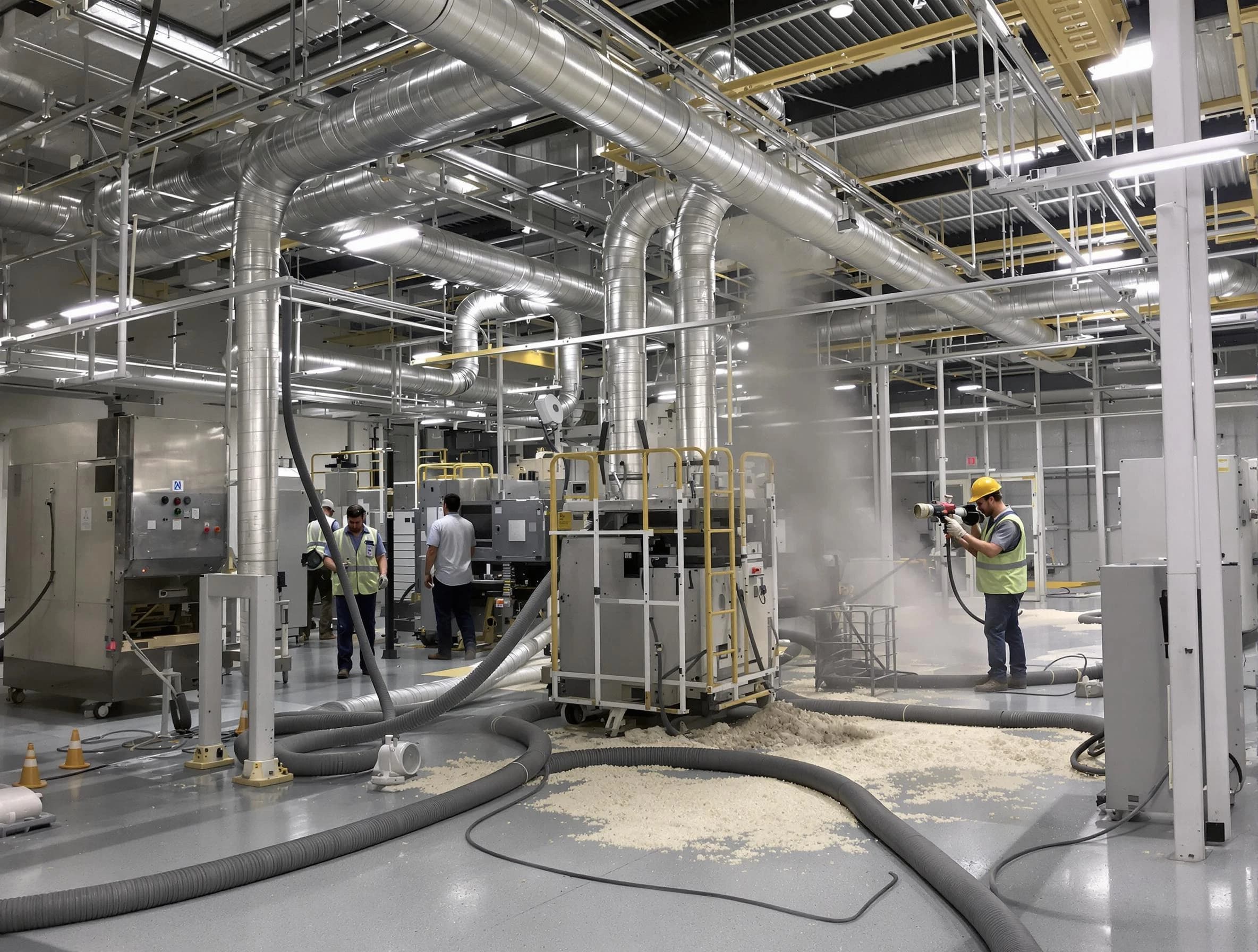 Heavy-duty industrial duct cleaning by North Valley Air Duct Cleaning in North Valley