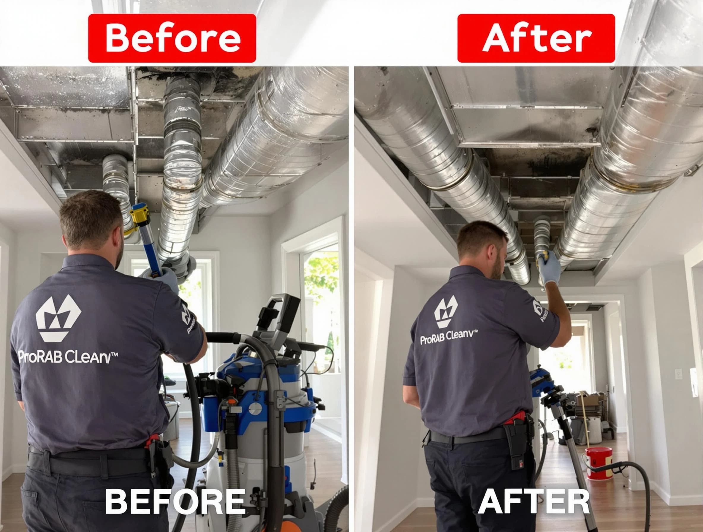 North Valley Air Duct Cleaning expert performing thorough residential duct cleaning in a North Valley home